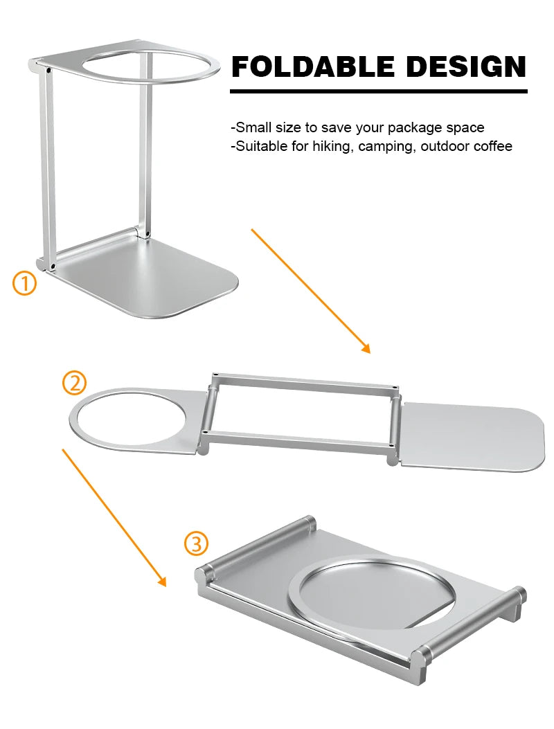 CaféBuddy™ Foldable Drip Holder Aluminum Alloy Support